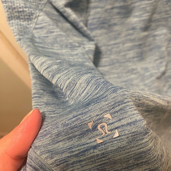 Lululemon Metal vent tech Heathered blue Polo Shirt - Picture 6 of 9